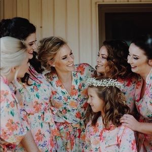 Let Rose Floral Robe